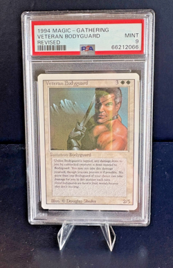 PSA 9 Veteran Bodyguard - Magic The Gathering Revised 1994 - Image 1