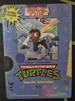MISPRINT - CRIMPED *FOIL* Delver of Secrets (2367) TMNT Secret Lair VHS Villians - Image 2