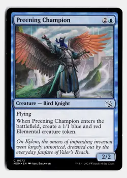 Preening Champion March of the Machine 73 C LP Magic the Gathering - Image 1