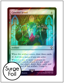 Coveted Jewel, Surge Foil, Final Fantasy Commander, Magic MTG NM - Image 1