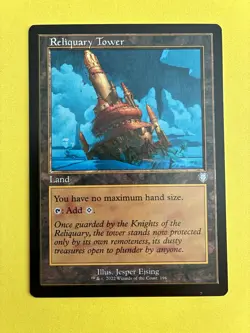 Reliquary Tower (Retro Frame) Commander: The Brothers' War Regular Magic MTG - Image 1