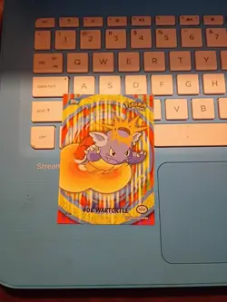 Pokemon TOPPS TV Movie Animation WARTORTLE #08 Sticker Puzzle 1 of 10 HP - Image 1