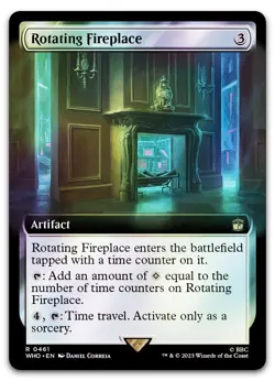 Rotating Fireplace (Extended Art) #461 (Foil) (NM) Doctor Who WHO Magic MTG - Image 1