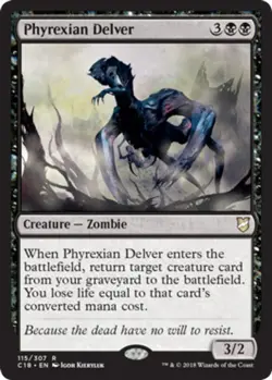 x1 Phyrexian Delver R MTG Commander 2018 M/NM, English - Image 1