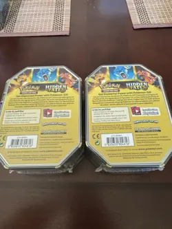 Pokemon TCG Hidden Fates Gyarados GX Tin NEW & Factory Sealed X2 - Image 2