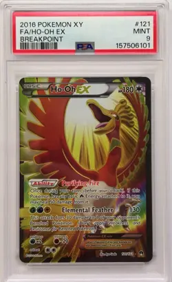 Pokemon Ho-Oh EX Full Art Breakpoint #121 PSA 9 - Image 1