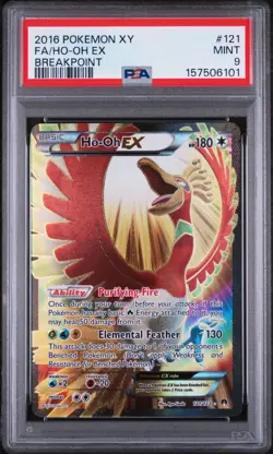 Pokemon Ho-Oh EX Full Art Breakpoint #121 PSA 9 - Image 3