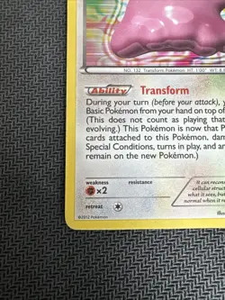 Ditto Pokemon Card 108/149 Boundaries Crossed Holo Rare 2012 English Basic HP 70 - Image 5