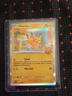 Pikachu - Halloween Trick or Trade 062/193 - Holo Rare - Pokemon 💥CLEAN 💥 - Image 1