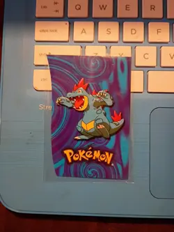 2001 Topps Pokemon T.V. Animation Edition Diecut 9/15 #160 Feraligatr Stage 3 - Image 1