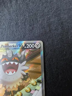 Pokemon TCG Galarian Perrserker V 184/196 Lost Origin Ultra Rare Full Art Holo - Image 4