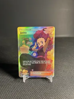 Pokemon TCG Janine (Full Art) 210/214 Sm-Unbroken Bonds Holo LP - Image 1