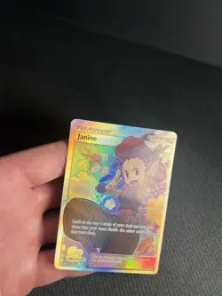Pokemon TCG Janine (Full Art) 210/214 Sm-Unbroken Bonds Holo LP - Image 5