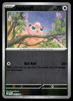 Jigglypuff 076/094 Common Phantasmal Flames Pokemon Reverse Holo - Image 1