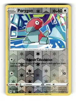 Porygon 140/196 Common Lost Origin Pokemon Reverse Holo - Image 1