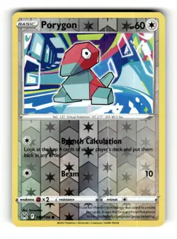 Porygon 140/196 Common Lost Origin Pokemon Reverse Holo - Image 1