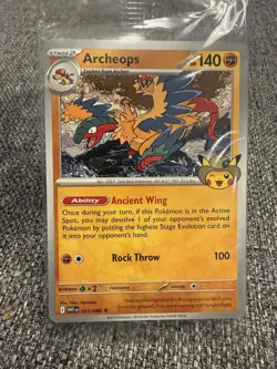 Sealed 2026 Field Fossil Museum Promotional Card Pokemon Chicago TCG Archeops - Image 1