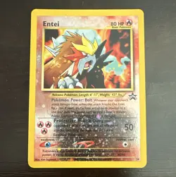 Pokemon Co. Entei Reverse Holo Promo 34/53 Wotc Promo 80 HP English - Image 1