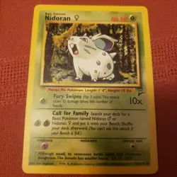 Near mint Pokemon base set Vulpix 99/130, poliwag 88/130 sandshrew nidoran 4 lot - Image 5
