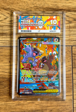 Mega Kangaskhan ex 182 Pokemon Mega Evolution ACE 10 Gem Mint PERFECT SUBS - Image 1