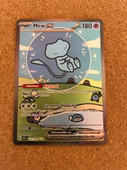 Pokemon TCG Mew EX 232/091 SV: Paldean Fates Bubble Mew Near Mint NM - Image 1