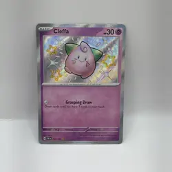 CLEFFA 150/091 SHINY RARE PALDEAN FATES POKEMON NEAR MINT - Image 1