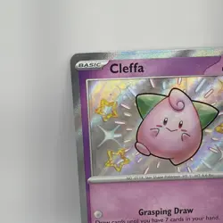 CLEFFA 150/091 SHINY RARE PALDEAN FATES POKEMON NEAR MINT - Image 2