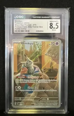 Mimikyu SVP 075 Black Star Promo Partial Crimp Error CGC 8.5 Pokemon TCG - Image 1