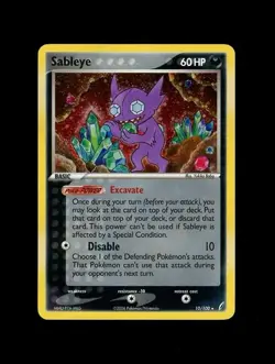 2006 Pokemon CRYSTAL GUARDIANS SABLEYE HOLO 10/100 RARE! HP - Image 1
