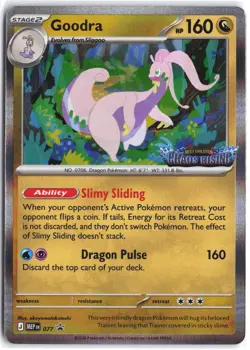 Goodra 068/086 Rare ME04: Chaos Rising Stamp Pokemon NM - Image 1