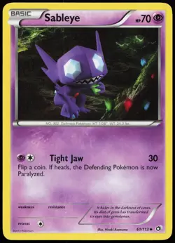 Sableye 61/113 Uncommon Legendary Treasures Pokemon Lightly Played - Image 1