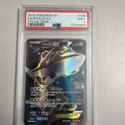 Pokemon TCG XY Steam Siege #108 Steelix ex Full Art PSA 9 Mint - Image 1