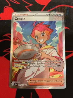Crispin 164/142 Ultra Rare Stellar Crown Pokemon Lightly Played - Image 1
