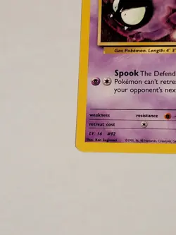 2000 Pokemon Gym Heroes - Sabrina's Gastly Common 93/132 - NM - Image 5