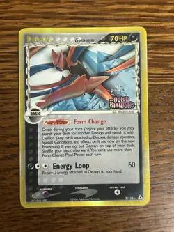 Deoxys Delta Species Reverse Holo Rare 3/110 EX Holon Phantoms Stamped Pokemon - Image 1