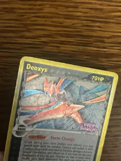 Deoxys Delta Species Reverse Holo Rare 3/110 EX Holon Phantoms Stamped Pokemon - Image 5