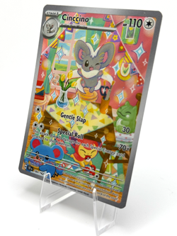 Pokemon Cinccino Illustration Rare Scarlet & Violet: Temporal Forces 183/162 - Image 2
