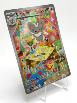 Pokemon Cinccino Illustration Rare Scarlet & Violet: Temporal Forces 183/162 - Image 3