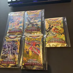Pokemon TCG - Full Art Set - Astral Radiance Booster Packs x5 - New & Sealed - Image 1