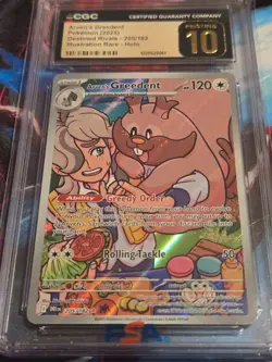 2025 Pokemon #205/182 Arven's Greedent Destined Rivals CGC 10 PRISTINE - Image 2