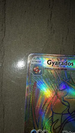 Pokemon Gyarados GX TCG Full Art Rainbow Secret Rare 112/111 Crimson Invasion - Image 3