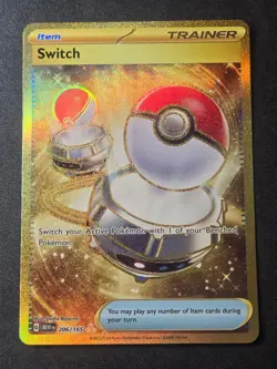Switch 206/165 NM 151 Hyper Rare Pokemon Holo - Image 1