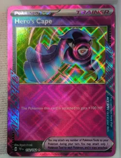 HERO'S CAPE 152/162 SV05 Pokemon Trainer Holo RARE ace spec - Image 1