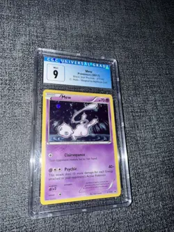 2017 Pokemon XY Mew Holo XY192 Black Star Foil Mythical Collection Promo PSA 9 - Image 1