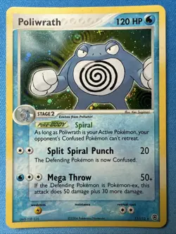 Poliwrath 11/112 HOLO RARE FireRed & LeafGreen 2004 Pokemon TCG - Image 2