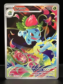 Pokemon TCG Ivysaur Mega Evolution #134/132 Illustration Rare, Mint Condition - Image 1