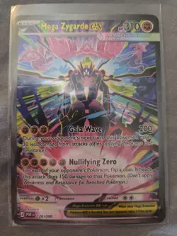 Pokemon Mega Zygarde EX Full Art Rare 120/088 Perfect Order POR Minty - Image 1