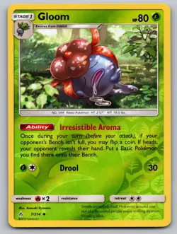 Gloom 7/214 Uncommon Unbroken Bonds Pokemon Reverse Holo Near Mint - Image 1