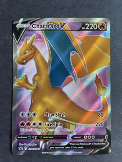Pokemon TCG Charizard V SWSH Black Star Promo SWSH050 Holo Promo - Image 1