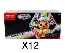 Pokemon TCG Scarlet & Violet Prismatic Evolutions Surprise Box Lot of 12 SEALED - Image 1